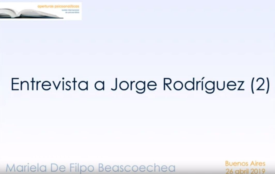 Entrevista a Jorge Rodríguez