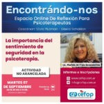 Encontrándonos Espació Online Reflexión Charla de reflexión para psicoterapeutas